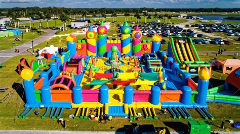 Biggest bounce house - Monster Bounce is a giant bounce house with 12 unique play areas spanning over 23,000 square feet! Fun for all ages!